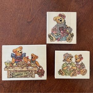 Vtg Boyds Bear rubber stamp lot of 3

Excellent pre owned condition